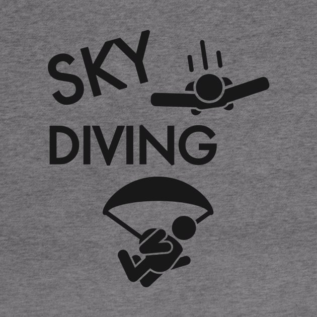 Parachute Skydiving Skydive Parachutists by Foxxy Merch